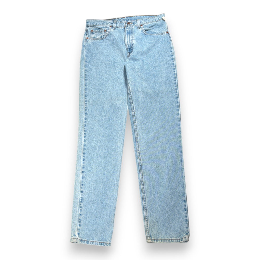 Vintage Levis Jeans Mens 32x32 Blue 512 Light Wash Denim Deadsock 34x32 USA 90s